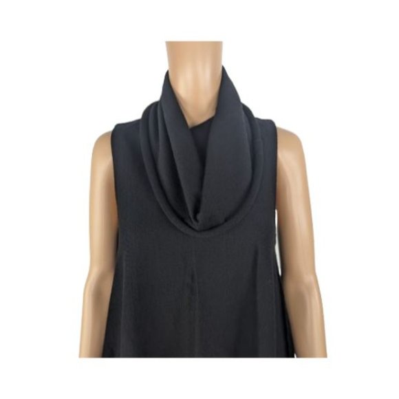 Alice + Olivia Black Sleeveless Wool and Cashmere Blend Cowl Neck Sweater S - Picture 3 of 8